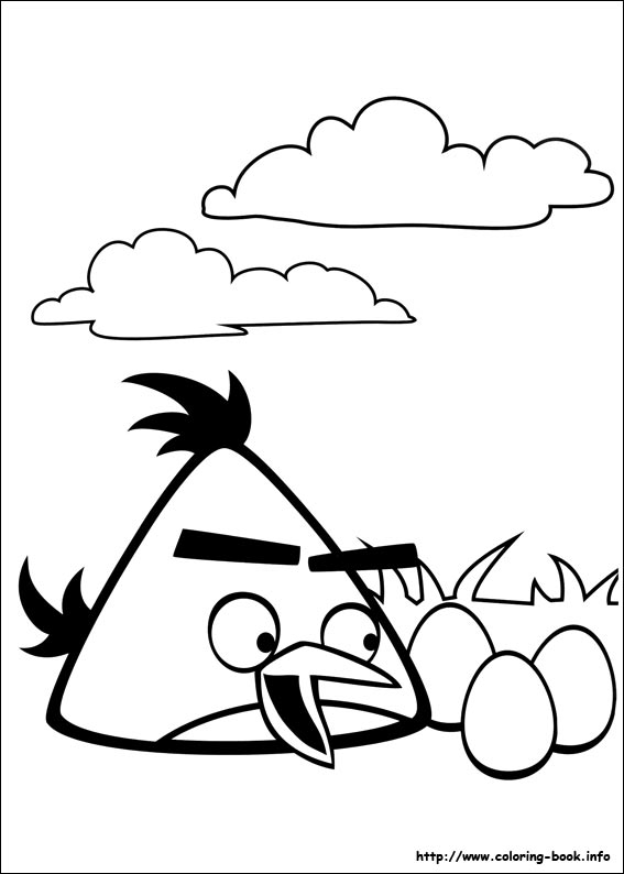 Plansa de colorat cu Angry Birds 126 31